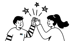 손뼉치는 일러스트